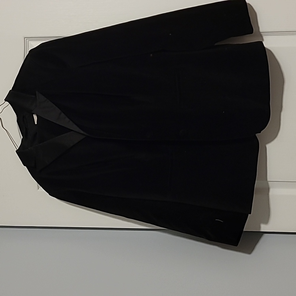 Velour black tux suit